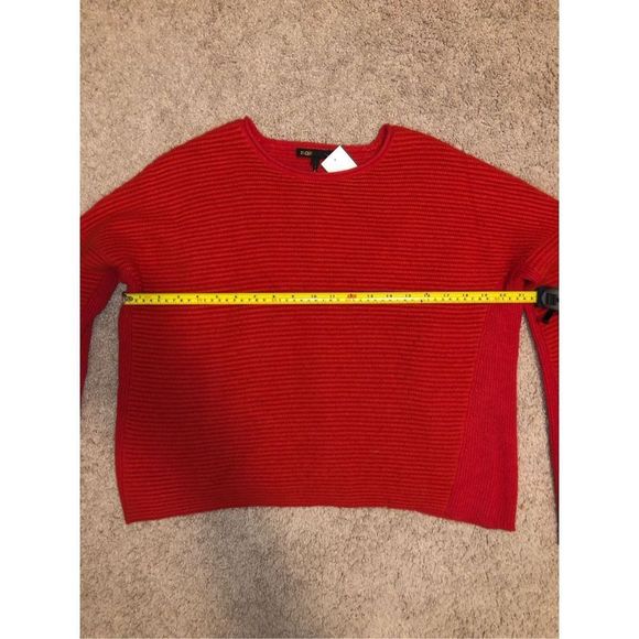 Maje Red Mention Angora Red Knit Sweater, Size 1, MSRP $410 - Picture 10 of 11